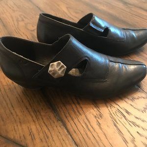 Joseph Seibel Black Leather Bootie / Shoe